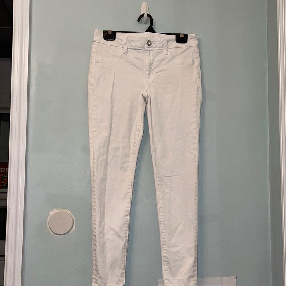 American Eagle White Jeggings